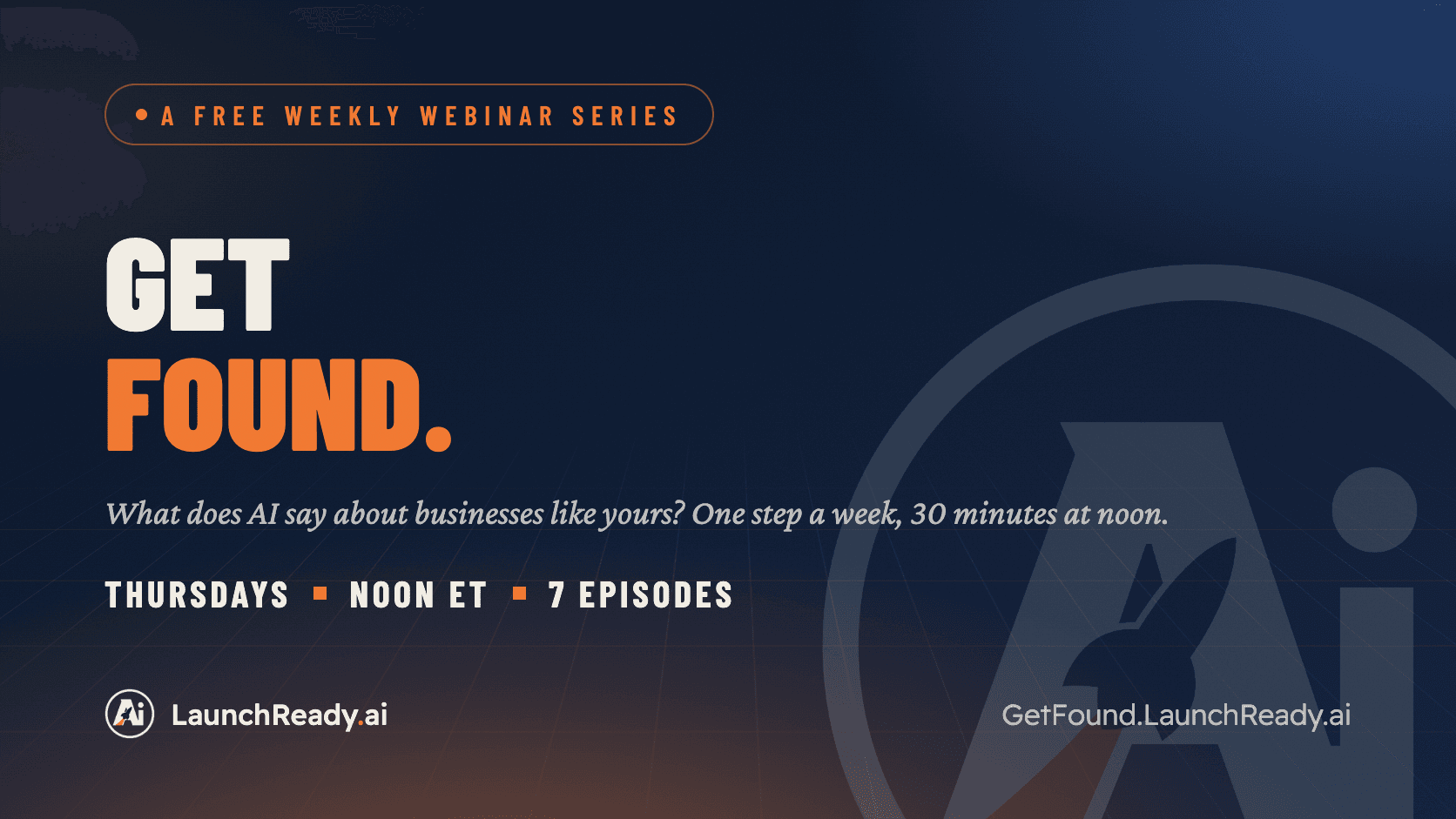 Get Found, a free weekly webinar series